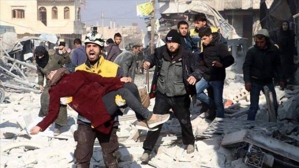 Russian airstrikes in Idlib (Twitter)