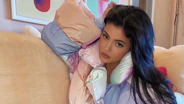 Jenner shared a photo of Stormi's tiny dress next to hers (source: @kyliejenner Instagram)