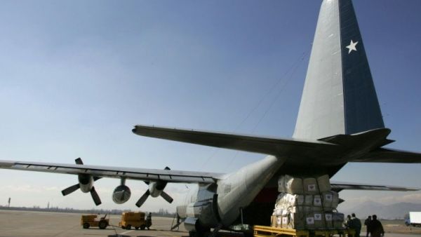 A Chilean Hercules C-130 military transport plane, the same model that has disappeared with 38 people on board (AFP Photo/DAVID LILLO)