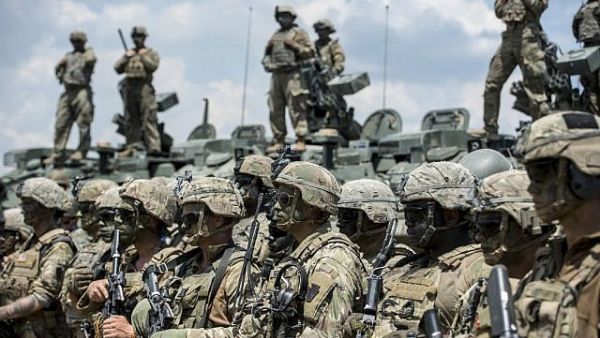 Illustrative -- US soldiers take part in the 'Decisive Strike' military exercise in their camp at the Training Support Center (TSC) Krivolak, near Skopje, on June 17, 2019 (Robert ATANASOVSKI / AFP)