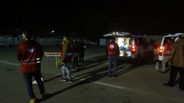 Bodies are seen in the back of ambulances killed from an air strike earlier in the day on a Military College in al-Hadba al-Khadra, at the Green Hospital in the capital Tripoli on January 4, 2020. (AFP/ File Photo)