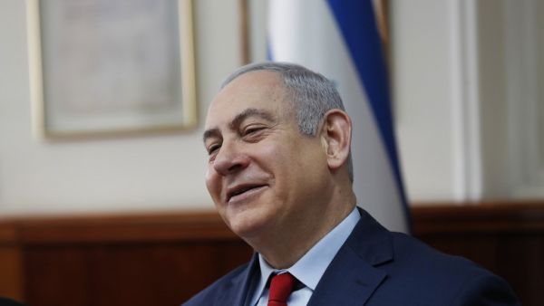 Israel's Prime Minister Benjamin Netanyahu attends the weekly cabinet meeting in Jerusalem on January 5, 2020. RONEN ZVULUN / POOL / AFP