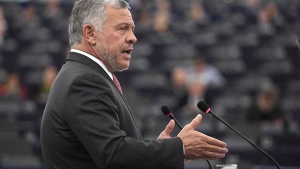 Jordanian King Abdullah II delivers a speech at the European Parliament on January 15, 2020 in Strasbourg, eastern France. Frederick FLORIN / AFP