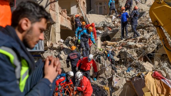 The magnitude 6.8 quake struck in the evening of January 24, with its epicentre in the small lakeside town of Sivrice in Elazig province, and was felt across neighbouring countries. BULENT KILIC / AFP