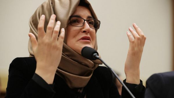 'Although he is gone, I feel his presence here right now,' Cengiz told lawmakers on Thursday (AFP)