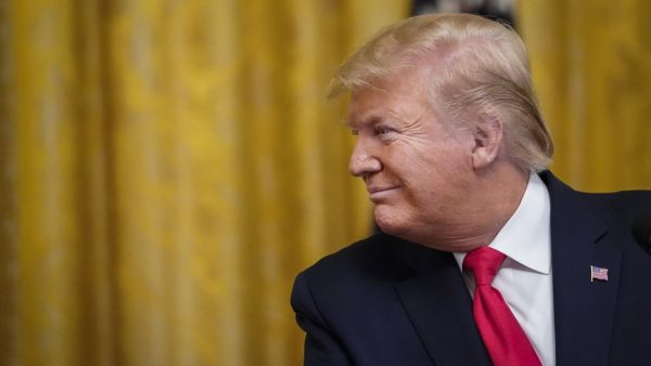 U.S. President Donald Trump speaks in the East Room of the White House during an event with U.S. mayors on January 24, 2020 in Washington, DC. Drew Angerer / GETTY IMAGES NORTH AMERICA / AFP