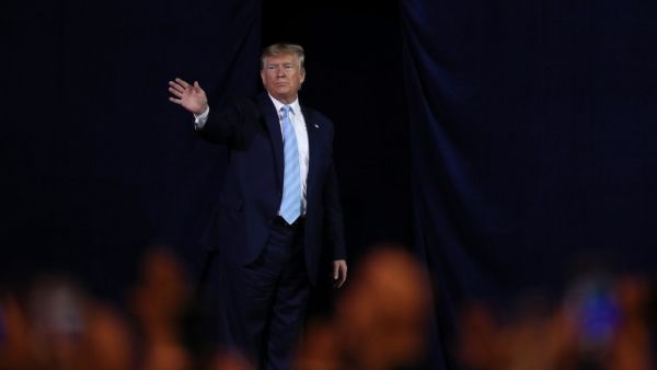 President Donald Trump exits after holding an 'Evangelicals for Trump' campaign event held at the King Jesus International Ministry on January 03, 2020 in Miami, Florida. (AFP/ File Photo)