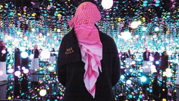 Japanese artist Yayoi Kusama has made her Saudi Arabian debut  (Twitter)