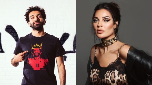 Mohamed Salah and Nadine Njeim