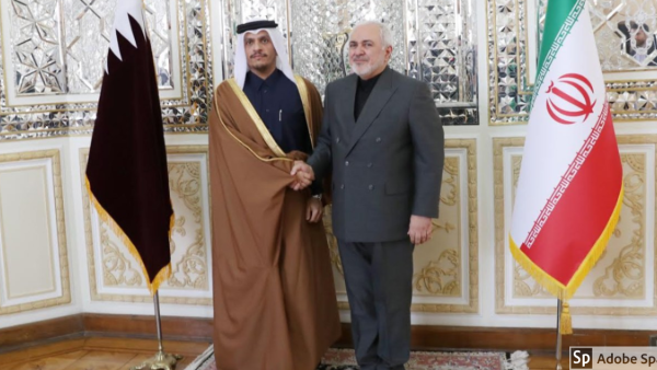 Was Qatar's Flag Color Changed to Black During Foreign Minister's Latest Visit to Iran?