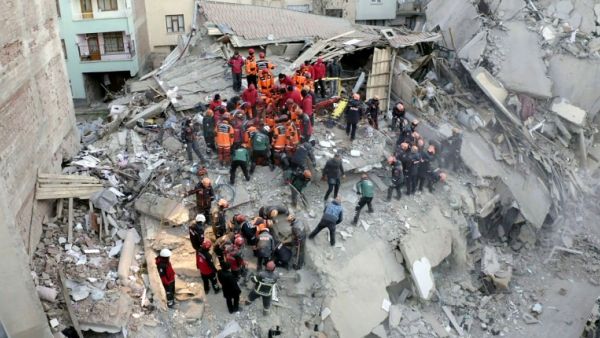 The magnitude-6.8 quake had its epicentre in the lakeside town of Sivrice. (AFP)