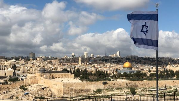 Israel flag above the old city of Jerusalem Israel. (Shutterstock/ File Photo)