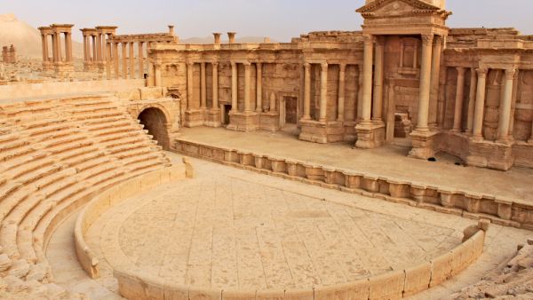 Ruins of the ancient amphitheater in Palmyra on syrian desert. (Shutterstock/ File Photo)