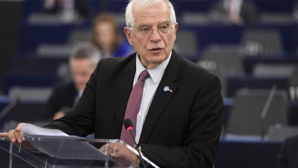 In this file photo taken on January 14, 2020, European Union High Representative for Foreign Affairs and Security Policy Josep Borrell speaks during a debate at the European Parliament in Strasbourg. AFP