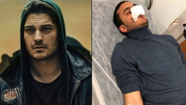 Mancy, right, was a stunt double for Çağatay Ulusoy, left, in the “The Protector.” (duvarenglish.com)