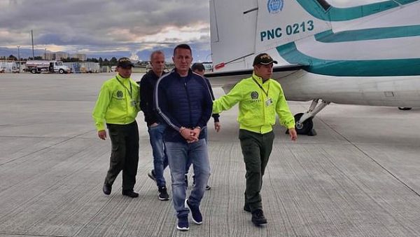 Carlos Alberto Salazar (front center) reportedly hired chemical engineering students in Colombia to produce heroin which was not detected by the Colombian police. (Daily Mail)