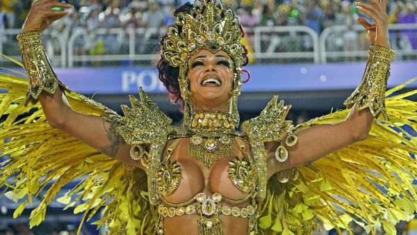 Members of Rio's various samba schools have spent 12 months preparing their costumes for this week's epic celebration. AFP