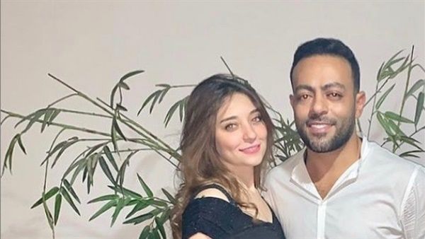 تامر عاشور وخطيبته دارين حلمي