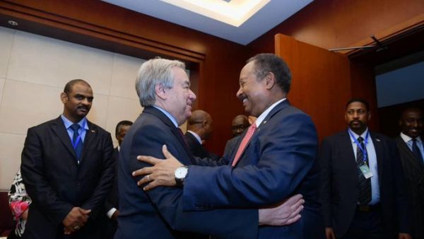 The Secretary-General met with H.E. Mr.Abdalla Hamdok, Prime Minister of the Republic of Sudan (Twitter)