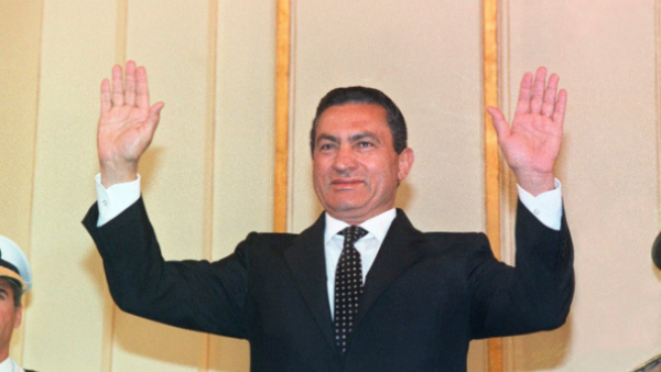 Hosni Mubarak in Cairo in October 1987. (Norbert Schiller/Archives/AFP Via Getty Images) (Norbert Schiller/AFP via Getty Images)