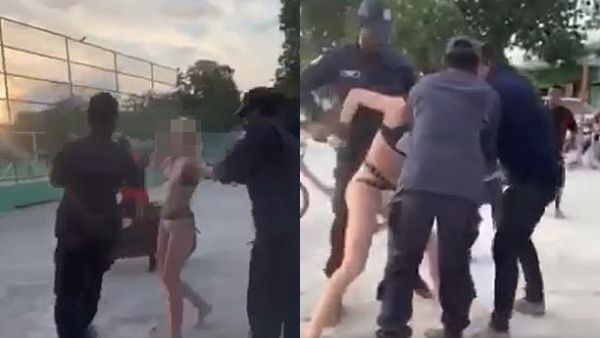Cecilia was arrested for 'indecent exposure' but the Islamic country's police chief has since apologised after an outcry over the video. (Video Screenshot)