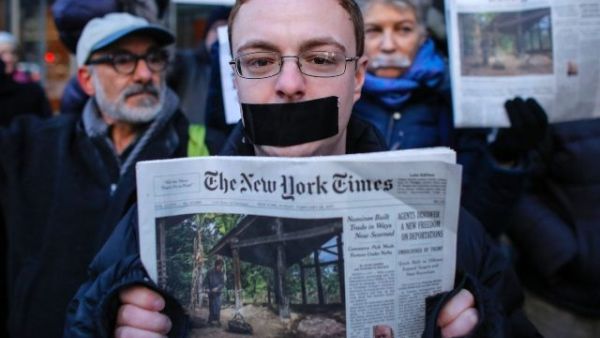 The lawsuit stems from a March 2019 op-ed. (KENA BETANCUR/AFP/Getty Images)