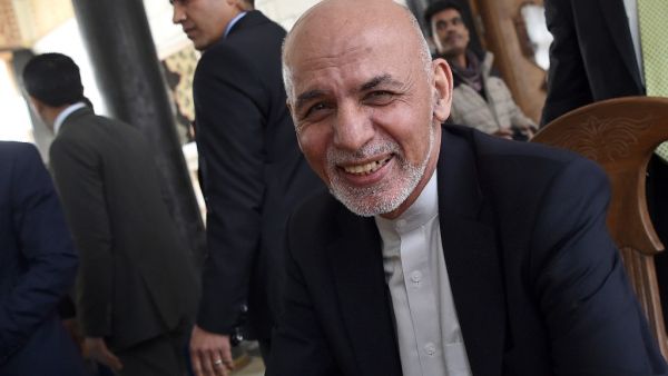 Afghan President Ashraf Ghani talks with journalists after a press conference at the presidential palace in Kabul on March1, 2020. WAKIL KOHSAR / AFP