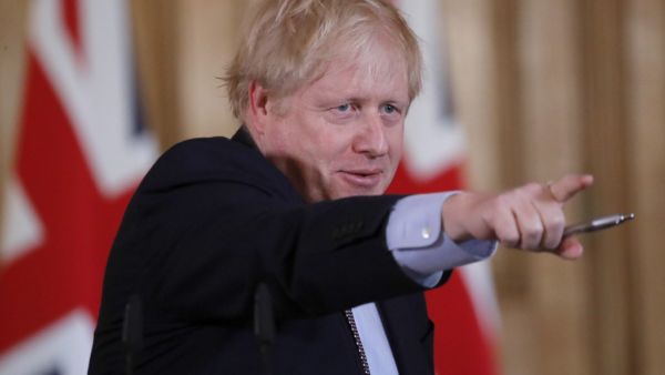 Britain's Prime Minister Boris Johnson speaks during a press conference at 10 Downing Street in London on March 3, 2020 to unveil government planning to combat coronavirus. The government published their plans for measures to tackle the spread of coronavirus in the UK. Frank Augstein / POOL / AFP
