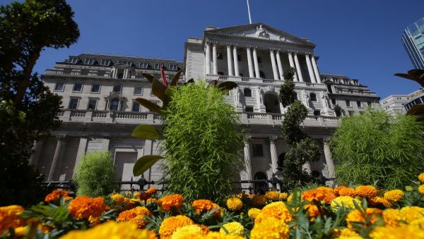 In this file photo taken on August 02, 2018 A picture shows the facade of the Bank of England in the City of London on August 2, 2018. The Bank of England on March 11, 2020 slashed its main interest rate to 0.25 percent in an emergency move to combat the fallout from the coronavirus outbreak on the UK economy. Daniel LEAL-OLIVAS / AFP