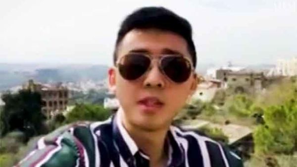 Chinese student Amir Wang pleads for understanding in a video posted on social media. (Screen grab from Amir Wang's video)