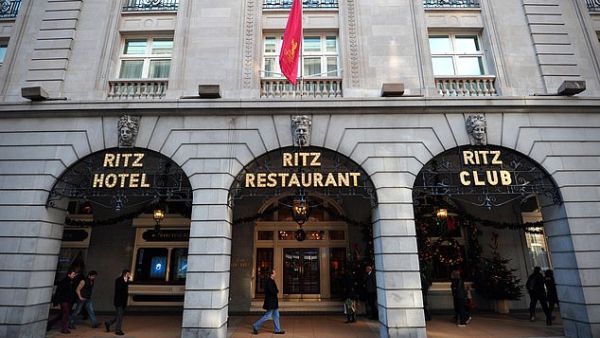 The Ritz is pictured above. The Grade II listed hotel has a casino and the famous Palm Court tea room, while suites cost up to £5,450 a night. (AFP/File)