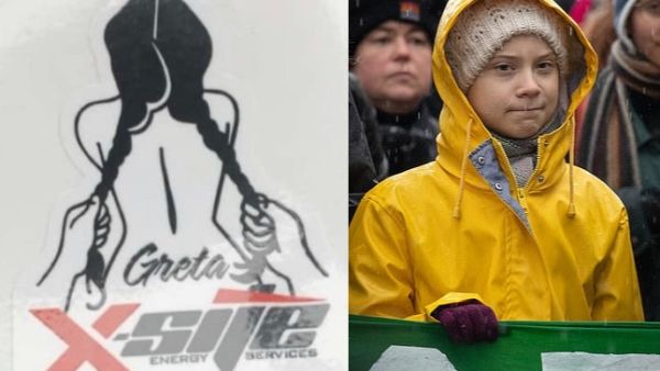 Gret slammed the image as 'desperate'. (Getty Images/ Twitter)