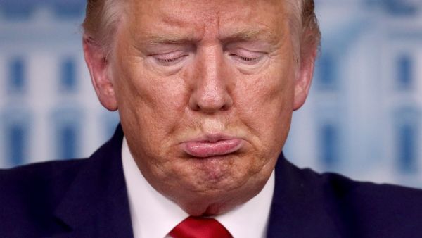 U.S. President Donald Trump answers questions in the press briefing room with members of the White House Coronavirus Task Force April 3, 2020 in Washington, DC. President Trump announced that Americans in virus hot spots should wear a mask when out in public as the death rate caused by coronavirus has nearly doubled in three days in New York City while the nation continues to reel from the impacts of COVID-19. Win McNamee/Getty Images/AFP WIN MCNAMEE / GETTY IMAGES NORTH AMERICA / Getty Images via AFP