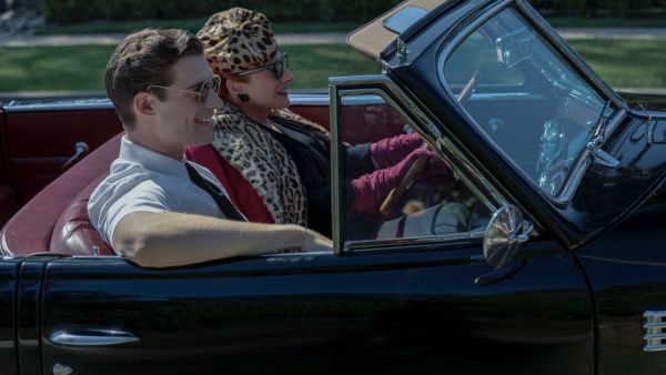 The streaming service shared first look photos Thursday featuring Darren Criss, Jeremy Pope, David Corenswet, Jake Picking, Samara Weaving and Laura Harrier. (Twitter/@seewhatsnext)
