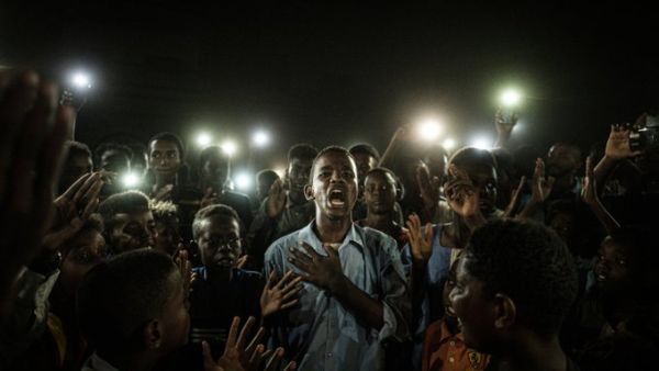 “Straight Voice”, was taken by Japanese AFP photographer Yasuyoshi Chiba (AFP)