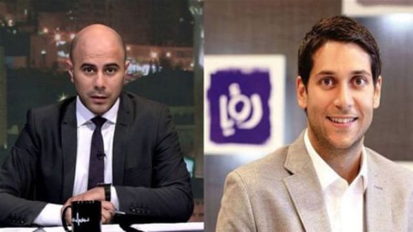 Owner of Roya TV Mohamad al-Khalidi and its news director Fares Sayegh  (Twitter)