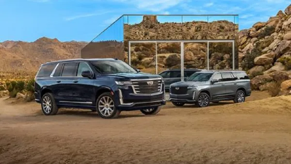 Exclusive reveal image of the 2021 Cadillac Escalade ESV