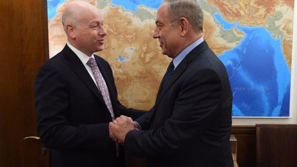  Jason Greenblat meets PM Netanyahu (Twitter)