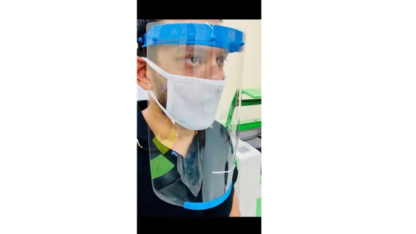 ADU’s successful face shield prototype will be sent to hospitals in Abu Dhabi