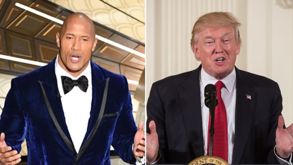 ذا روك ودونالد ترامب