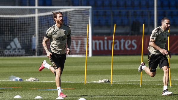 جانب من تدريبات ريال مدريد
