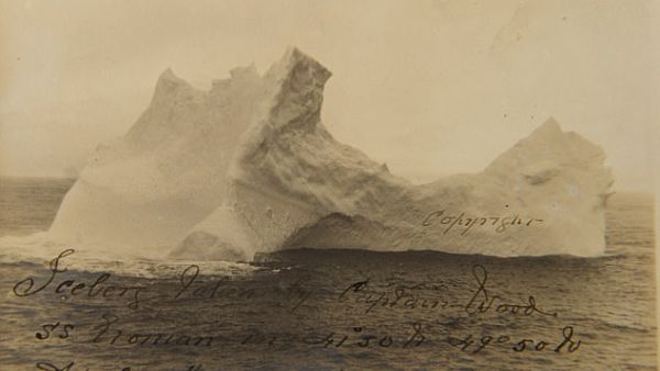 This photograph, showing an iceberg thought to have been the same one struck by the Titanic, was taken just two days before the ill-fated disaster that killed 1,522 people on April 14, 1912. (BNPS)