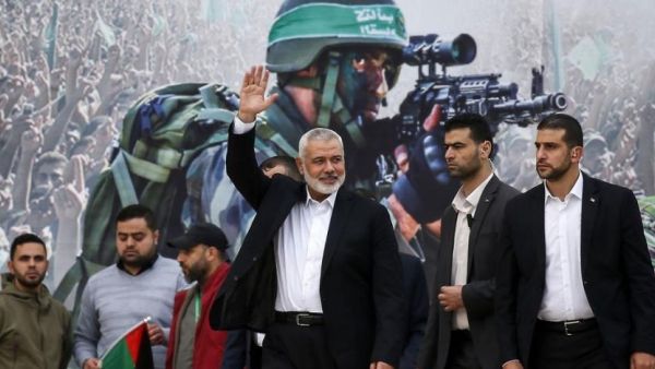 Hamas political leader Ismail Haniyeh attends a Gaza rally (Photo: AFP)