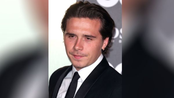 His outing came after his mother Victoria said she was 'so proud' of Brooklyn and his girlfriend Nicola Peltz, 25, after they attended a protest earlier this month.