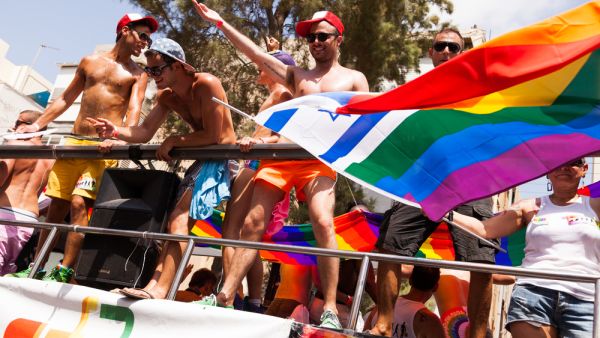 People partying at the annual gay parade in the streets of Tel-Aviv, Israel. (Shutterstock/ File Photo)