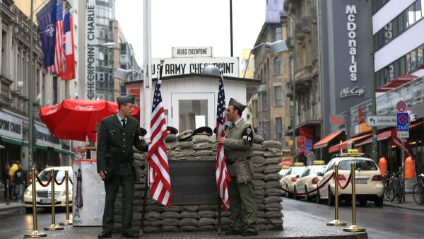 Checkpoint Charlie was the name given by the Western Allies to the best-known Berlin Wall crossing point between East Berlin and West Berlin during the Cold War.  B