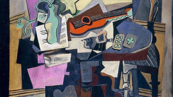 Pablo Picasso (1881-1973) Still Life, 1918 (Twitter)