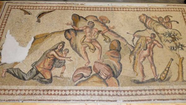 Ancient mosaic from Syria (Twitter)