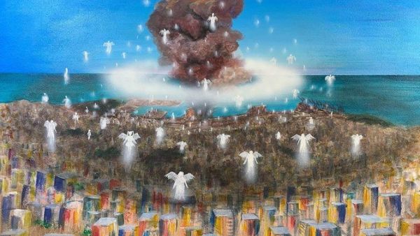 The artist will donate 100 percent of the proceeds to people who lost their homes and were affected by the tragedy. (Photo credit: @fdia_art)
