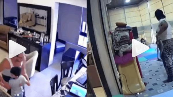 موقف بطولي لـ عاملة منزل في إنقاذ طفلة ..وأب يُهدأ إبنه بطريقة تلمس القلوب خلال إنفجار بيروت!